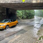 30.08.2021. Kielce. Utrudnienia na ulicy Chorzowskiej / Wiktor Taszłow / Radio Kielce