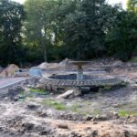 27.08.2021. Starachowice. Rewitalizacja ogrodu przed Parkiem Kultury / Urząd Miejski w Starachowicach