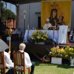 15.08.2021. Rytwiany. Pustelnia Złotego Lasu. Uroczystości odpustowe. Na zdjęciu: Krzysztof Nitkiewicz - biskup sandomierski / ks. Grzegorz Słodkowski / rzecznik diecezji  sandomierskiej