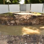 12.08.2021. Końskie. Remont w parku / Magdalena Galas-Klusek / Radio Kielce