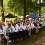 14.08.2021 Maleniec. Kuźnice Koneckie. Na zdjęciu (od lewej): Wojciech Owczarek – radny powiatu, Andrzej Pruś - przewodniczący sejmiku, Jarosław Staciwa - członek zarządu powiatu, Grzegorz Piec -starosta konecki, Piotr Wawrzyk -wiceminister spraw zagranicznych, Wiesław Skowrot - wicestarosta, Jolanta Pacocha - zarząd powiatu, Stanisław Pacocha - wójt Gowarczowa / Magdalena Galas-Klusek / Radio Kielce