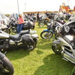 22.08.2021. Włoszczowa. XIV Świętokrzyski Zlot Motocykli SHL i Pojazdów Zabytkowych / Magdalena Galas-Klusek / Radio Kielce