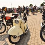 22.08.2021. Włoszczowa. XIV Świętokrzyski Zlot Motocykli SHL i Pojazdów Zabytkowych / Magdalena Galas-Klusek / Radio Kielce