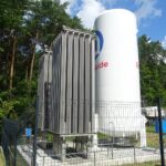 03.08.2021. Czerwona Góra. Zbiornik na ciekły tlen / Wiktoria Długosz / Radio Kielce