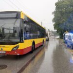 04.08.2021. Kielce. Wypadek na ulicy Batalionów Chłopskich / Piotr Kwaśniewski / Radio Kielce