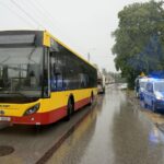 04.08.2021. Kielce. Wypadek na ulicy Batalionów Chłopskich / Piotr Kwaśniewski / Radio Kielce