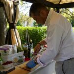 19.08.2021. Kielce. Letnia Kuchnia Radia Kielce. Mięsny czwartek. Na zdjęciu: Mirosław Ciołak - restauracja Siesta w Hotelu Red w Ostrowcu Św. / Anna Kwapisz / Radio Kielce