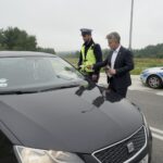 27.08.2021. Kielce. Akcja „Trzeźwy Poranek”. Na zdjęciu (po prawej): Krzysztof Słoń - senator PiS / Piotr Kwaśniewski / Radio Kielce