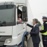 27.08.2021. Kielce. Akcja „Trzeźwy Poranek”. Na zdjęciu (w środku): Krzysztof Słoń - senator PiS / Piotr Kwaśniewski / Radio Kielce