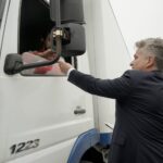 27.08.2021. Kielce. Akcja „Trzeźwy Poranek”. Na zdjęciu (w środku): Krzysztof Słoń - senator PiS / Piotr Kwaśniewski / Radio Kielce