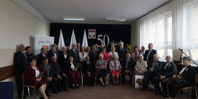 30.08.2021. Bieliny. Jubileusz 50-lecia wspólnego pożycia małżeńskiego najstarszych par z terenu gminy / Anna Kwapisz / Radio Kielce