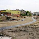 23.08.2021. Starachowice. Prace przy budowie centrum przesiadkowego / UM Starachowice