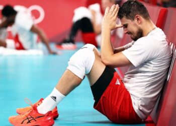 03.08.2021. Tokio. Ćwierćfinał turnieju olimpijskiego Polska - Francja. Na zdjęciu: Fabian Drzyzga / PAP/EPA/WU HONG