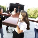 28.08.2021 Kielce. Kościół św. Maksymiliana Marii Kolbego. Symbole Światowych Dni Młodzieży / Jarosław Kubalski / Radio Kielce