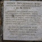 15.08.2021 Hucisko. Miejsce walki Oddziału Wydzielonego Wojska Polskiego majora Henryka Dobrzańskiego „Hubala”. / Marcin Marszałek / Radio Kielce