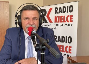 03.08.2021. Ostrowiec Świętokrzyski. Rozmowa Dnia. Na zdjęciu: Andrzej Kryj - poseł PiS / Emilia Sitarska / Radio Kielce