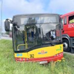 27.08.2021. Kielce. Wypadek miejskiego autobusu / Piotr Kwaśniewski / Radio Kielce