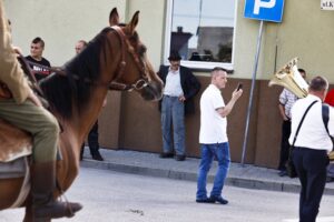 08.08.2021. Wodzisław. 56. Marsz Szlakiem I Kompanii Kadrowej / Jarosław Kubalski / Radio Kielce