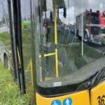 27.08.2021. Kielce. Wypadek miejskiego autobusu / Piotr Kwaśniewski / Radio Kielce
