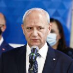 16.08.2021. Skarżysko-Kamienna. Otwarcie dworca kolejowego. Na zdjęciu: Ireneusz Maślany - członek zarządu PKP S.A. / Jarosław Kubalski / Radio Kielce