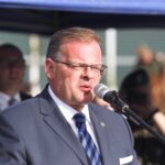 08.08.2021. Wodzisław. 56. Marsz Szlakiem I Kompanii Kadrowej. Na zdjęciu: Jan Józef Kasprzyk, szef Urzędu ds. Kombatantów i Osób Represjonowanych / Jarosław Kubalski / Radio Kielce