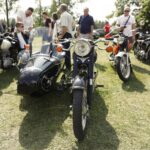 15.08.2021. Tokarnia. 15. Świętokrzyski Zlot Motocykli SHL i Pojazdów Zabytkowych / Radio Kielce