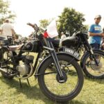 15.08.2021. Tokarnia. 15. Świętokrzyski Zlot Motocykli SHL i Pojazdów Zabytkowych / Radio Kielce