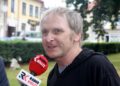 23.07.2021. Pińczów. Letni Raport Dnia. Na zdjęciu: Artur Dutkiewicz - muzyk, dyrektor artystyczny XV Zaduszek Jazzowych / Grzegorz Jamka / Radio Kielce