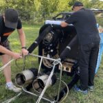 08.08.2021. Kielce. Balon promujący szczepienia przeciw COVID-19 / Iwona Murawska / Radio Kielce