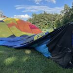 08.08.2021. Kielce. Balon promujący szczepienia przeciw COVID-19 / Iwona Murawska / Radio Kielce