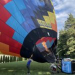 08.08.2021. Kielce. Balon promujący szczepienia przeciw COVID-19 / Iwona Murawska / Radio Kielce