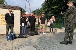 14.08.2021. Kielce. Wcielenie do 10. Świętokrzyskiej Brygady Obrony Terytorialnej / kpt. Marcin Kowal / oficer prasowy 10. ŚBOT