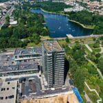 13.08.2021. Kielce. Budowa wieżowca Plaza Tower 2 / Jarosław Kubalski / Radio Kielce