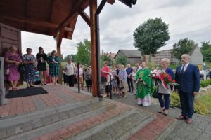 01.08.2021. Rosiejów. Uroczystości upamiętniające mieszkańców Rosiejowa pomordowanych w sierpniu 1944 roku / Marta Gajda / Radio Kielce