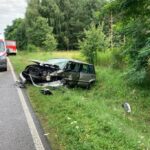 01.08.2021. Osiek. Wypadek na drodze wojewódzkiej 765 / KP PSP Staszów