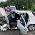 01.08.2021. Osiek. Wypadek na drodze wojewódzkiej 765 / KP PSP Staszów