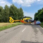01.08.2021. Osiek. Wypadek na drodze wojewódzkiej 765 / KP PSP Staszów