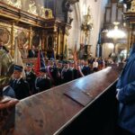 05.08.2021. Skalbmierz. 77. rocznica pacyfikacji Skalbmierza. Na zdjęciu (z prawej): Marek Juszczyk - burmistrz Skalbmierz / Marta Gajda / Radio Kielce