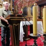 05.08.2021. Skalbmierz. 77. rocznica pacyfikacji Skalbmierza. Na zdjęciu: Andrzej Majstrenko - syn jednego z czołgistów, który brał udział w bitwie o pacyfikowany przez Niemców Skalbmierz / Marta Gajda / Radio Kielce