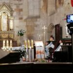 Wiślica. 40. Piesza Pielgrzymka Diecezji Kieleckiej na Jasną Górę. Msza święta / Marta Gajda / Radio Kielce