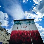 04.08.2021. Kielce. Mural na budynku przy ul. Kochanowskiego 12 / Jarosław Kubalski / Radio Kielce