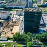 13.08.2021. Kielce. Budowa wieżowca Plaza Tower 2 / Jarosław Kubalski / Radio Kielce