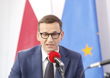 19.07.2021. Końskie. Wywiad z premierem Mateuszem Morawieckim. Na zdjęciu: Mateusz Morawiecki - Prezes Rady Ministrów / Jarosław Kubalski / Radio Kielce