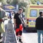 06.08.2021. Słomniki. Wypadek podczas Marszu Szlakiem I Kompani Kadrowej / Jarosław Kubalski / Radio Kielce