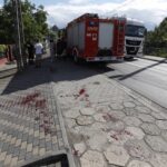 06.08.2021. Wypadek podczas Marszu Szlakiem I Kompani Kadrowej / Jarosław Kubalski / Radio Kielce