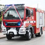 01.08.2021. Samsonów. Nowy wóz strażacki dla OSP w Samsonowie / Wiktor Taszłow / Radio Kielce