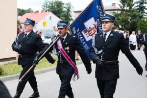 01.08.2021. Samsonów. Nowy wóz strażacki dla OSP w Samsonowie / Wiktor Taszłow / Radio Kielce