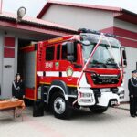 01.08.2021. Samsonów. Nowy wóz strażacki dla OSP w Samsonowie / Wiktor Taszłow / Radio Kielce