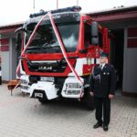 01.08.2021. Samsonów. Nowy wóz strażacki dla OSP w Samsonowie / Wiktor Taszłow / Radio Kielce