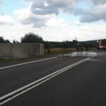 19.08.2021. Wypadek na DK 74 pomiędzy miejscowościami Mniów i Przełom / KPP w Kielcach